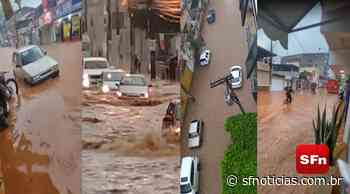 Vídeo: Chuva provoca alagamentos em ruas de Itaperuna; há alerta para toda região - SF Notícias
