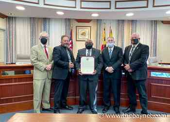 Calvert Commissioners Congratulate Nelson Rice On Retirement After 36 Years Of Service - Bay Net