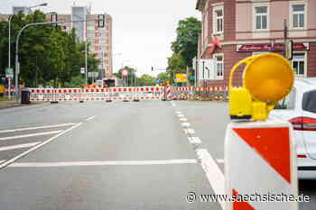 Berliner Straße in Riesa bleibt bis Mitte Oktober dicht - Sächsische.de