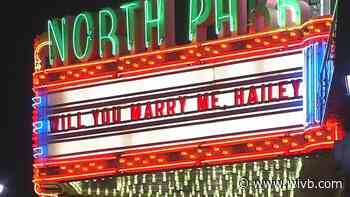 Couple gets engaged at premiere of "Nightmare Alley" at North Park Theatre