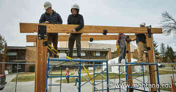 Shelters in place: Architecture graduates leave legacy for campus bicyclists - Montana State University