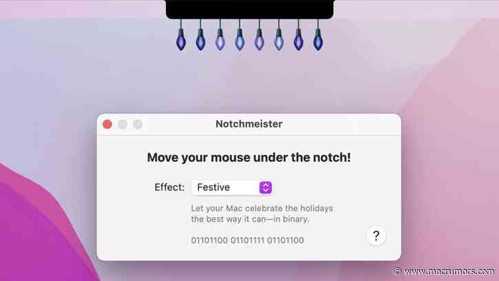 'Notchmeister' Lets You Decorate the Notch on Your MacBook Pro