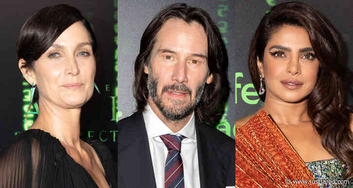 Keanu Reeves Joins Carrie-Ann Moss & Priyanka Chopra at 'The Matrix Resurrections' Premiere in San Francisco