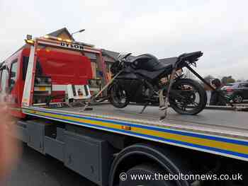 Stolen motorbike seized by police - The Bolton News