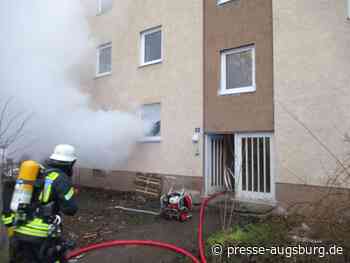 Augsburg-Hochzoll | Bewohner mit schwersten Brandverletzungen aus brennender Wohnung gerettet | Presse - Presse Augsburg