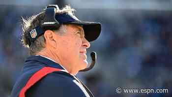 Bill Belichick on cusp of coaching in his 800th game