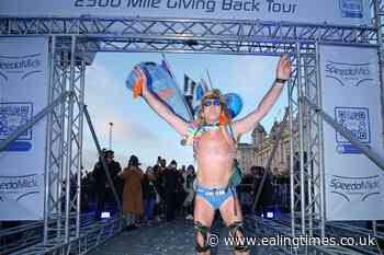 Fundraiser who walked 2500 miles in Speedos arrives home - Ealing Times