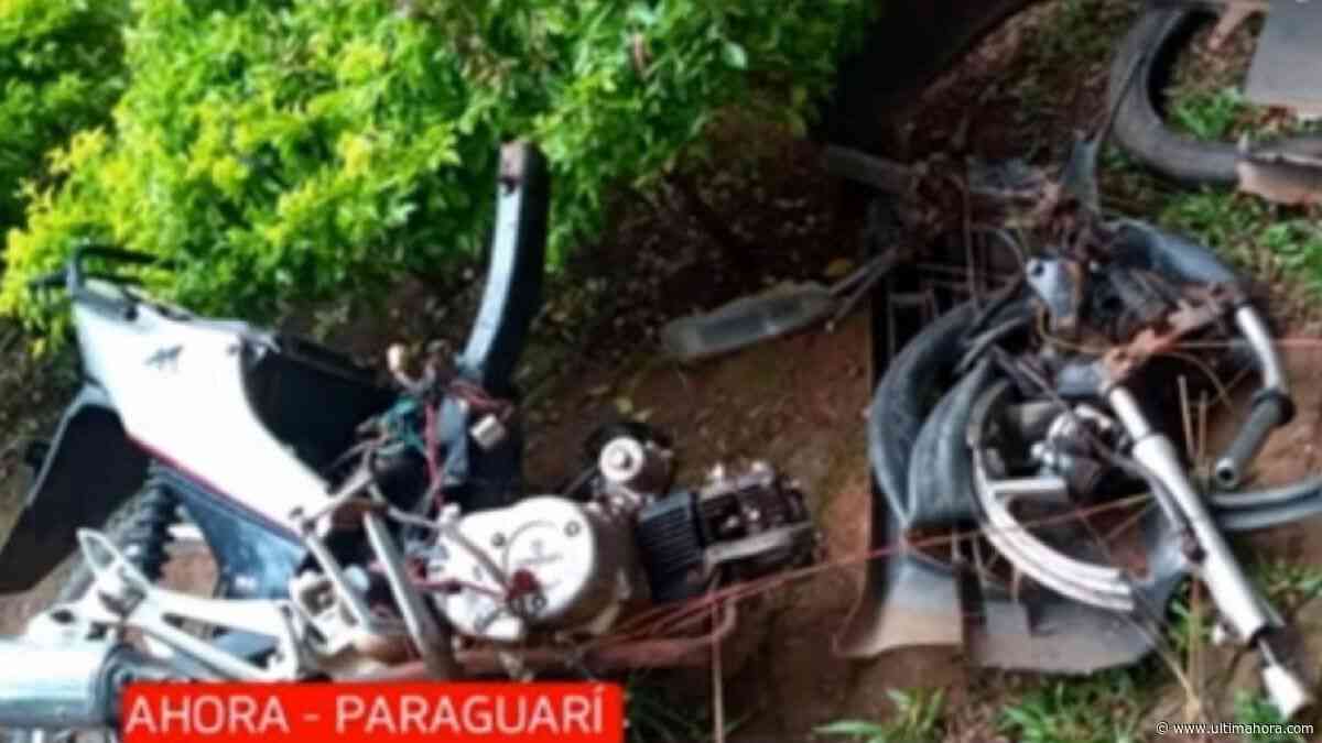 Choque entre motocicleta y un automóvil deja un muerto en Ybycuí - ÚltimaHora.com