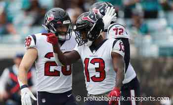 Texans lead Jaguars 20-10 at halftime