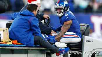 Giants' Shepard tears Achilles, ending season