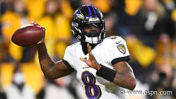 Lamar misses 1st game due to injury in career