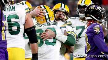 Packers 'savor' division title as Rodgers ties Favre