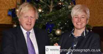 Boris Johnson presented with Christmas card by Lia Nici designed by Grimsby schoolgirl - Grimsby Live