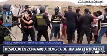 Huaura: PNP desaloja a personas que invadieron sitio arqueológico de Hualmay - canaln.pe