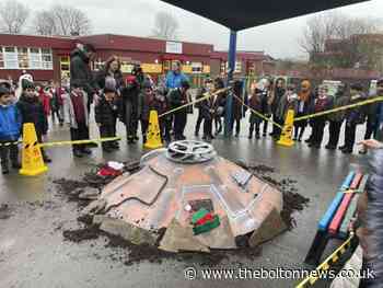 Pupils amazed as UFO lands in Gaskell Community Primary School, Bolton