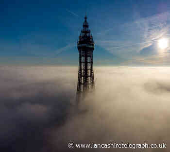 Amazing pictures show Blackpool Tower emerging from fog