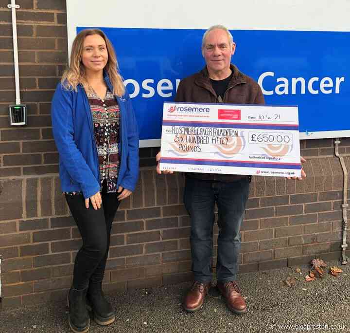 Longridge man raises £650 for Rosemere to honour friend with bowel cancer - Blog Preston