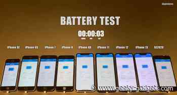 iOS 15.2 battery life test (Video)