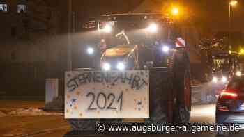 Traktor-Lichterfahrt im Kreis Neu-Ulm: Landwirte sammeln Spenden - Augsburger Allgemeine