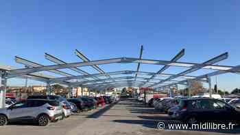 Frontignan : des ombrières photovoltaïques sur le parking du centre commercial - Midi Libre