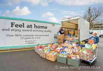 Christmas comes early thanks to Barratt London food drive