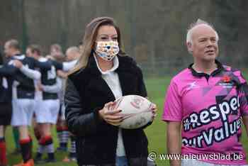Veronique De Kock supporter en even speler van warmste rugbyteam Diabolocos