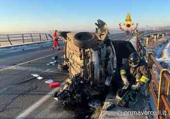 Perde il controllo dell'auto, sfiorata la tragedia - Prima Vercelli