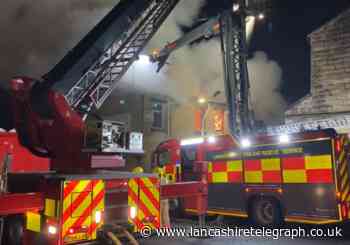 Fire engines tackling tyre blaze in Nelson