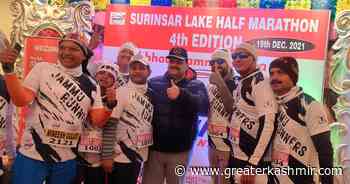 Rana flags off Surinsar Lake Half Marathon - Greater Kashmir