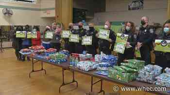 Rochester Police, SAVE ROCHESTER- BLM, Exercise Express hand out gifts