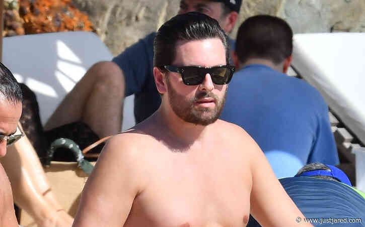Scott Disick Spotted Going Shirtless During a Beach Day in St. Barts