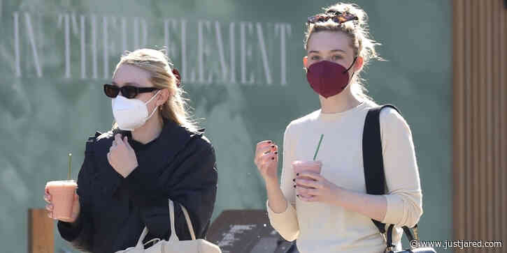 Dakota Fanning & Elle Fanning Make Rare Appearance As They Holiday Shop Together