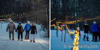 This Enchanting Ontario Snowshoe Trail Leads You Under A Canopy Of Sparkling Lights - Narcity Canada
