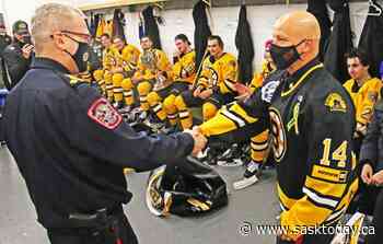 Estevan Bruins shut out Weyburn Red Wings again to win Highway 39 Cup - SaskToday.ca