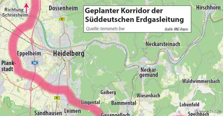 Heidelberg:  Könnte sich der Korridor für die Erdgasleitung noch ändern?