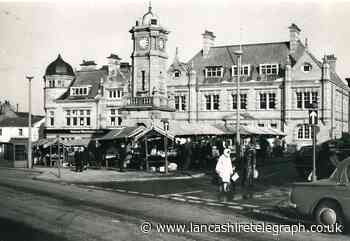 Market day in front of Great Harwood council offices