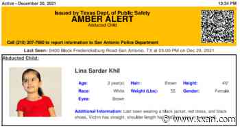 Amber Alert issued for 3-year-old missing from San Antonio