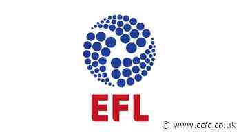 NEWS: EFL Statement - League schedule to continue - News - Coventry City