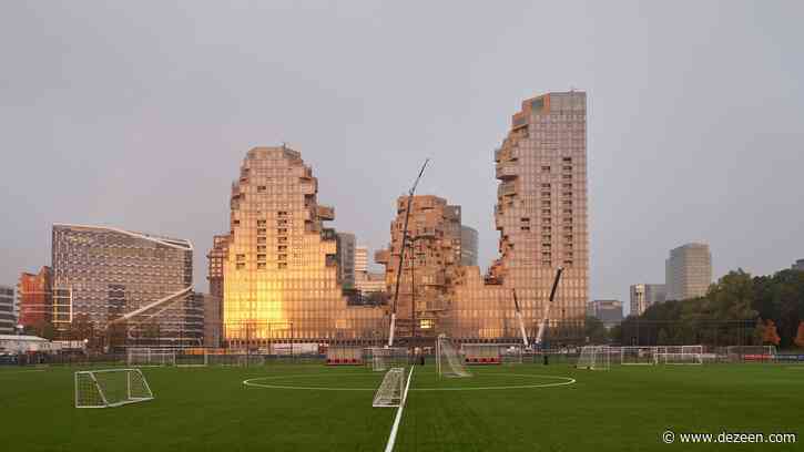 Valley by MVRDV photographed near completion in Amsterdam