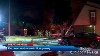 Fire destroys several townhomes in northwest Calgary