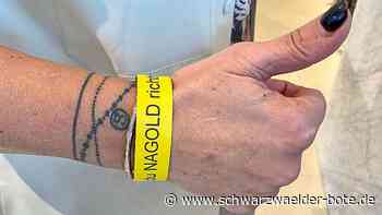 Erfinderischer Einzelhandel: Bändchen erleichtert in Nagold den Einkauf