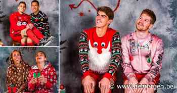 In beeld: Rode Duivels en Red Flames halen mooiste kerstoutfits boven voor originele kerstkaarten - De Morgen