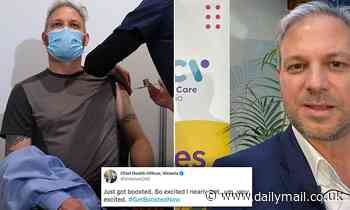 Victorian chief health officer Brett Sutton's bizarre tweet about getting his Covid-19 booster shot - Daily Mail