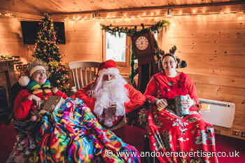Santa takes a helicopter to visit Sutton Scotney hospice - Andover Advertiser