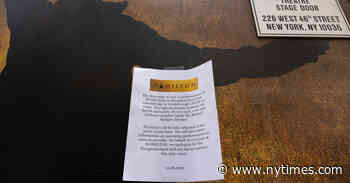 Broadway Grosses Dip as Omicron Prompts Some Shows to Cancel