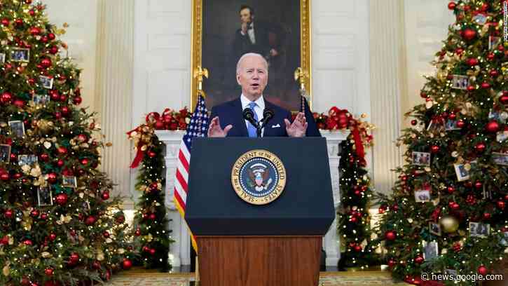 Biden assures Americans vaccinated against Covid-19 that they can go ahead with holiday plans despite Omicron surge - CNN
