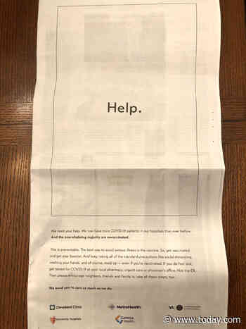 Ohio hospitals urge COVID-19 vaccinations in powerful ad