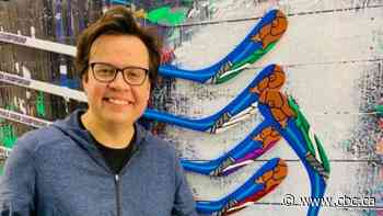 Cree artist hand-paints 150 sticks for World Junior Hockey Championship