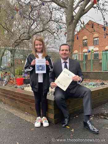 Junior artist is Bolton West MP's card starlet
