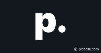 Pico.css: Minimal CSS Framework for semantic HTML